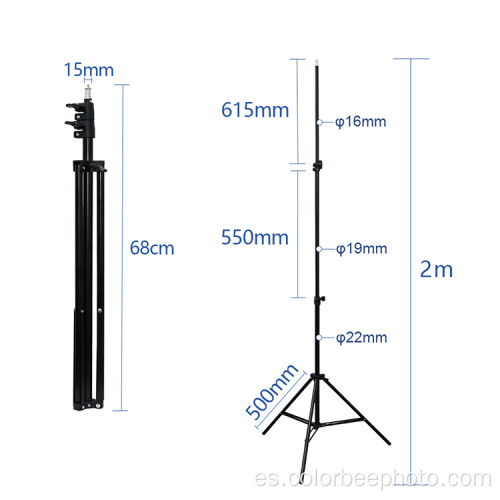 Soporte de luz ajustable ordinario 2M